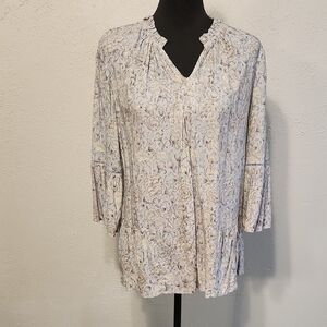 Cato Cream Floral Blouse
